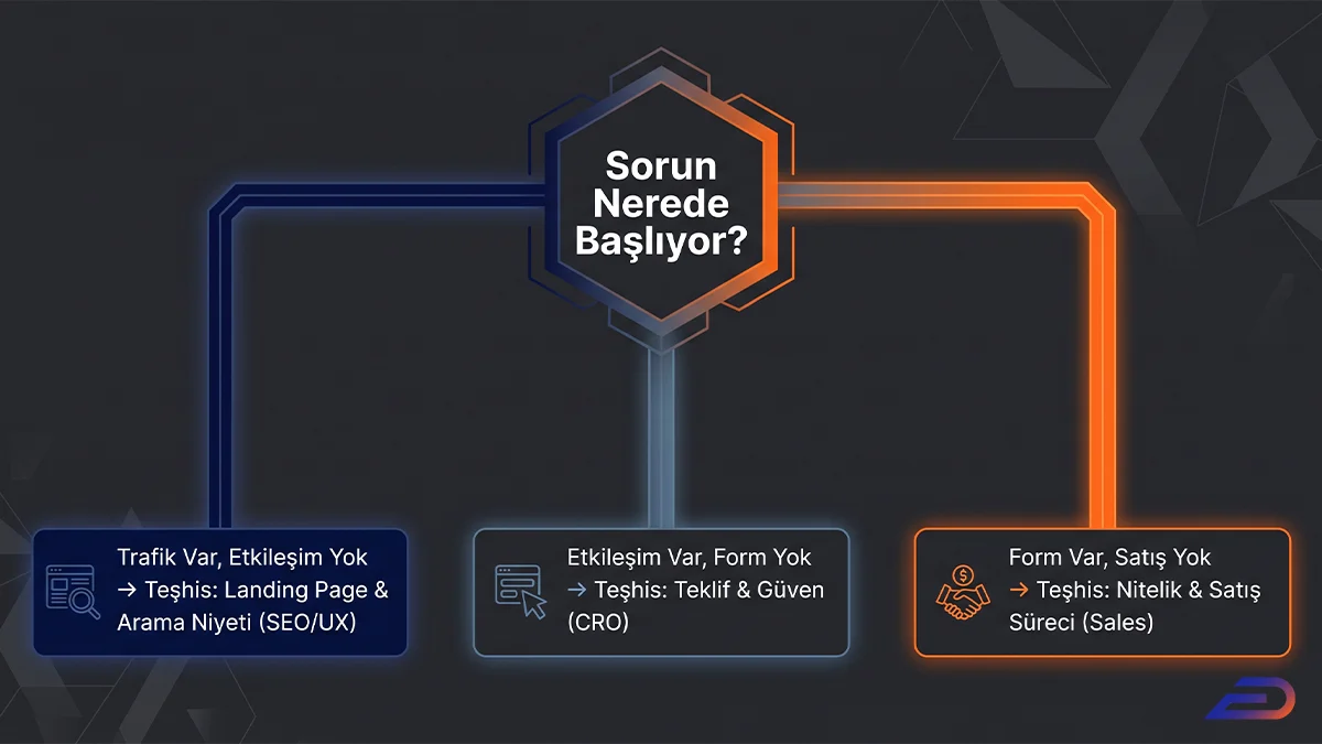 Digital Plus SEO ve CRO teşhis ağacı: 