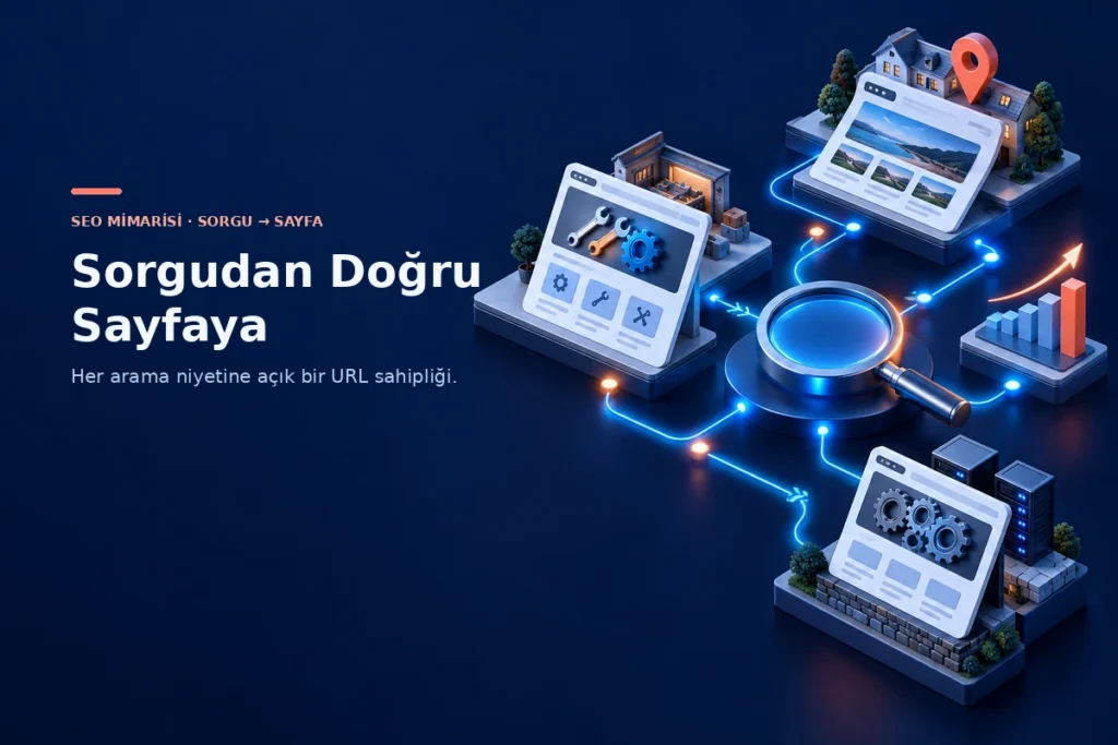 Yerel mağaza, işletme profili, yorumlar ve harita sinyallerini gösteren 3D Beylikdüzü SEO illüstrasyonu